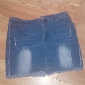 Y2k Denim mini skirt